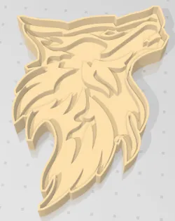 Wolf cookie cutter