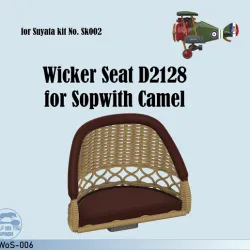 WoS-006: egg Wicker Seat D2128 for Sopwith Camel