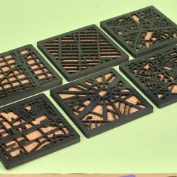 6-Set City Coasters (Buenos Aires, Caracas, Montreal, New York, São Paulo, Seattle)