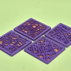 6-Set City Coasters (Cairo, Cape Town, Istanbul, Seoul, Sydney)