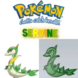 AMAZING POKEMON Servine COOKIE CUTTER STAMP CAKE DECORATING