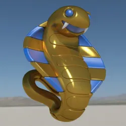 Animal Crossing Wadjet Cobra Snake Ankha Uraeus. Video game, props, cosplay