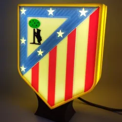 Atlético de Madrid Coat of Arms Lamp