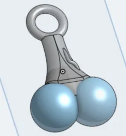 Balls / Nuts Keychain
