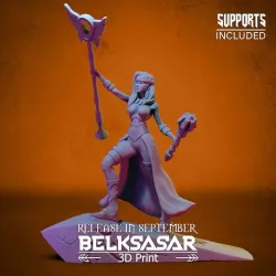 Battle Priestess Nude 3D print model