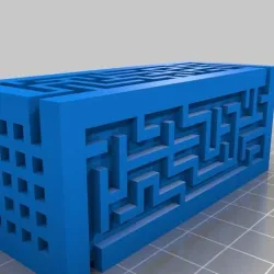 block Random maze cube generator, pure OpenSCAD
