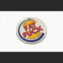 Burger King Fat Fuck version keychain!