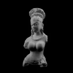 Bust of a female deity at the Metropolitan Museum of Art, New York, USA