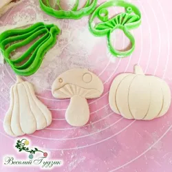 Cookie Cutter Mushroom Pumpkin
