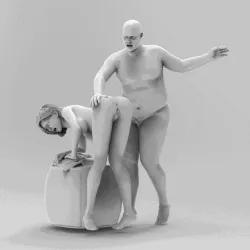 couple spanking hard