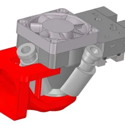 Diamond hotend print cooler