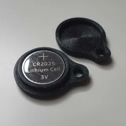 EDC Button Cell Holder Keychain