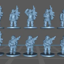 Epic scale Infantry parading and extra poses