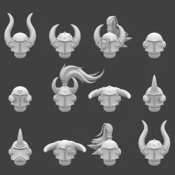 Evil Crusader Helmets