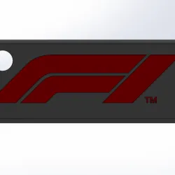 F1 Logo Keychain