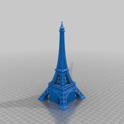 Final Eiffel Tower Simplified with Main arcs support