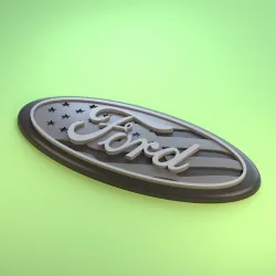 Ford USA Flag Emblem