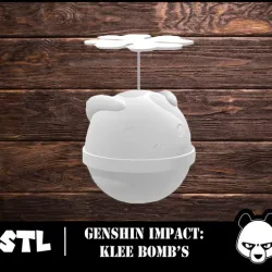 Genshin Impact cosplay accessory Klee bomb's / STL files 3D Model