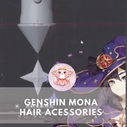 Genshin Impact Mona Megistus Hair acessories