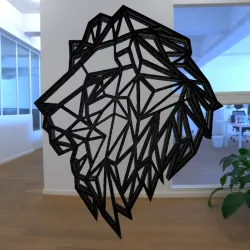 geometric lion