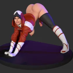 Glamorous Machine Mage Mese - FUTA Jack-O Pose