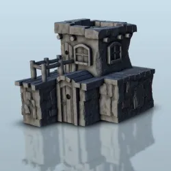 Guard watchtower 9 - Medieval Gothic Feudal Old Archaic Saga 28mm 15mm RPG