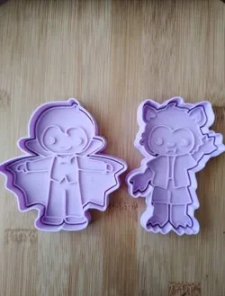 Halloween cookie cutters. 10 characters.
