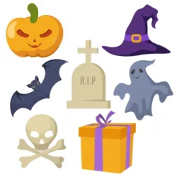 halloween Pack x7 siluetas cortantes de galleta