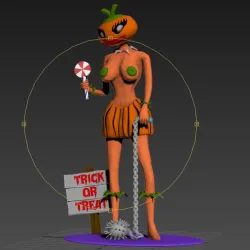 Halloween Pumpkin Girl