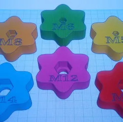 Handle knobs for metric nuts M4 M5 M6 M8 M10 M12 M14