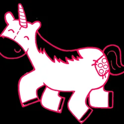Happy Unicorn, cookie dough cutter / cookie dough marker