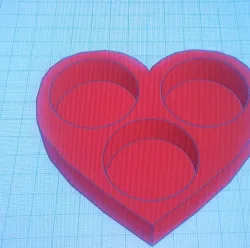 Heart candle light holder Valentines day
