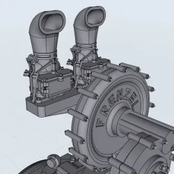 HOTROD Frenzel Supercharger for Ford Flathead with intake