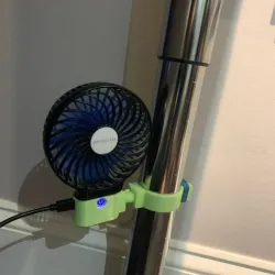 Ikea table leg fan mount