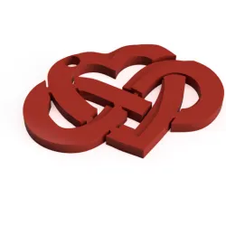 Infinite Heart Key Ring