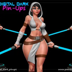 Jedi Girl with NSFW version
