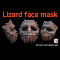 Lizard face full face mask