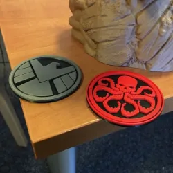 Marvel SHIELD and Hydra Emblems