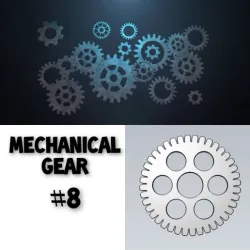 Mechanical Gear Wheel For Engineering Work 3D model
