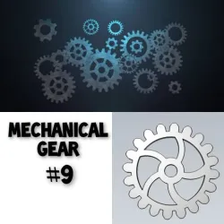 Mechanical Gear Wheel For Engineering Work 3D model