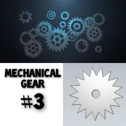 Mechanical Gear Wheel For Engineering Work 3D model