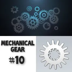 Mechanical Gear Wheel For Engineering Work 3D model