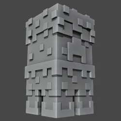 Minecraft Mini creeper cake