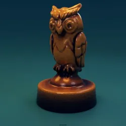 Owl on a stand
