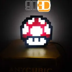 Pixel Mushroom Lamp