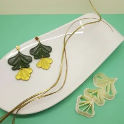 Polymer clay cutter/ model special/Flower and dangle leaf/ eulitec.com/Lorren3d