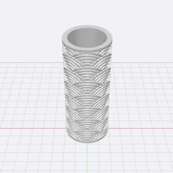 Polymer Clay Texture Roller #008 - Seigaiha