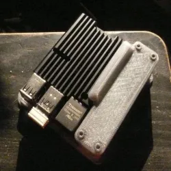 Raspberry Pi Armor Case Extension with fast attach wall mount