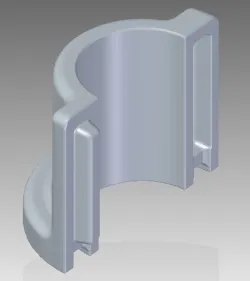 Resin 3D printer leadscrew dam - 2-part