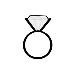 ring dimoned  cookie cutter